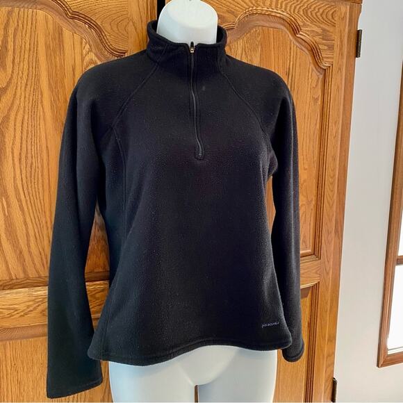 Patagonia Capilene Black Fleece Long Sleeve Pullover Women’s Medium 1/4 Zipper - Picture 7 of 14
